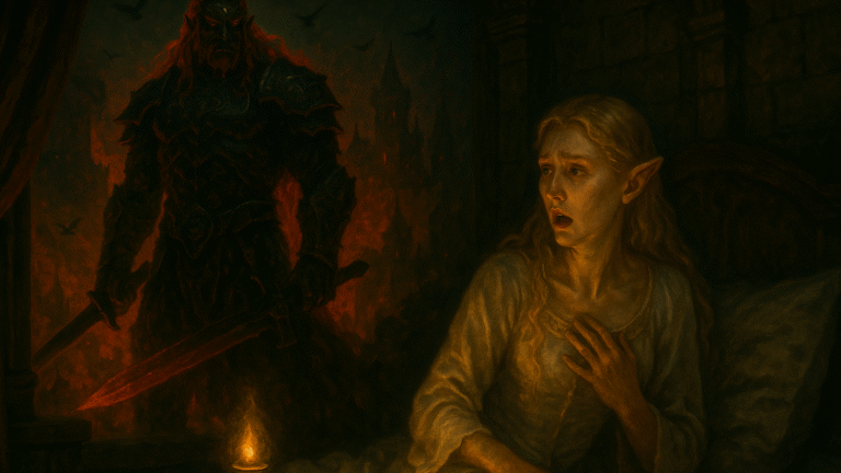 Księżniczka Hylja śni o płonącym zamku Hyrule i armii cieni prowadzonej przez Ganondorfa.