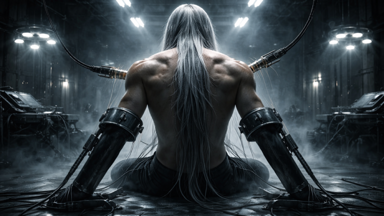 ROZDZIAŁ II – Sephiroth WYCHOWANY PRZEZ STAL 1 Sephiroth Final Fantasy VII w chłodnym laboratorium treningowym, ciało poddawane procesowi hartowania i kontroli