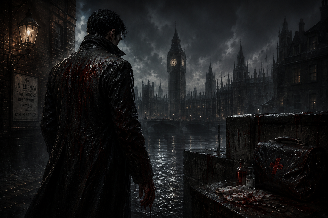 Vampyr: Zimna krew — pełna opowieść w nowej, rozszerzonej wersji 3 Vampyr Zimna krew – Thomas Hale na ulicach Londynu w 1918 roku
